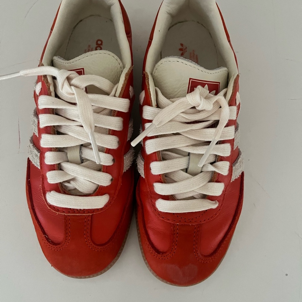 Adidas Samba Orange & White Sneakers- women’s size 5 - Picture 4 of 4
